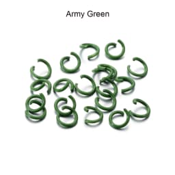100Pcs/Lot 1.2x8mm Colorful Metal Jump Rings Split Ring Connector For DIY Jewelry Finding Making Accessories Wholesale Supplies