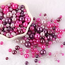 10g Random Mix 3-10mm No Hole ABS Imitation Pearl Bead For Vase Filler Makeup Brush For DIY Jewelry Making Decor F0912