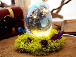 DIY Crystal Silicone Egg Ball Dragon Mold Egg Shaped Night Light Lamp Set Home Decoration Mirror Epoxy Silicone Mould For Resin