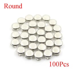 6/7/8/9/10/12MM Metal Spikes 100Pcs Square Studs Rivets Punk Rock Leather Craft Four Claw Rivets On Clothes Shoes Bracelets