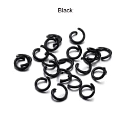 100Pcs/Lot 1.2x8mm Colorful Metal Jump Rings Split Ring Connector For DIY Jewelry Finding Making Accessories Wholesale Supplies