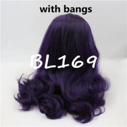 DBS blyth doll icy wig rbl scalp and dome pink hair pale purple yellow hair green wig for DIY custom doll anime toy