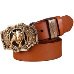 Solid brass buckle full grain cowhide 100% genuine leather designer belt men high quality luxury cowboy brown black camel real