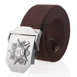 Men Soviet Canvas Belt 3D Great Patriotic War Memorial Metal Buckle Tactical Belts CCCP Army Male Strap Jeans Waistband