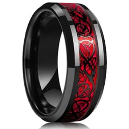 Fashion Men's Smooth Black Stainless Steel Rings Width Signet Square Infinity Finge Ring Hiphop Male Wedding Party Jewelry Gift