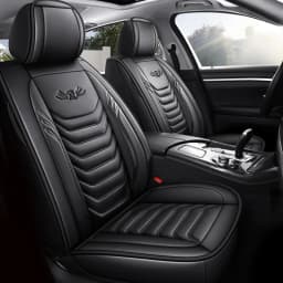 1PC Luxury PU Leather Front Car Seat Cover Cushion Protector Non-Slip Mat Waterproof for Lada VESTA for Ford for BMW