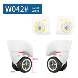 Universal Wheel Luggage Makeup Suitcase Accessories In Wheels Trolley Fashion Suitcase Accessory Rolling Wheels Repair Casters