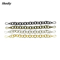 1 Piece About 30 CM O Type Replacement Short Metal Chain For Handbag DIY Bag Strap Accessories Bronze/Silver/Gold/Gun Black