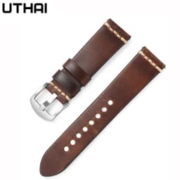 Watch Strap Oil Wax Retro Cowhide Strap 20mm22mm For Samsung Watch For Huawei Watch Watchband UTHAI Z75