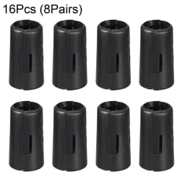 Uxcell 16 Pcs Wire Shelf Clips 1/2 Inch Wire Shelving Lock Clips Plastic for Wire Shelving System