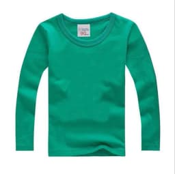 Boys Long Sleeve T Shirts For Children Spring Autumn pure color T-shirt Cotton 1 -15T Kids Clothing Baby Girls Tops Tees Clothes