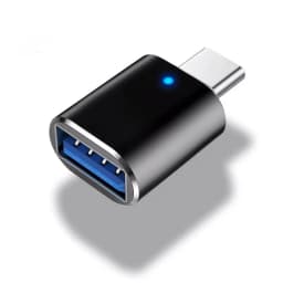 Type C To USB 3.0 OTG Adapter USB-C Male To USB Female Converter For Macbook Samsung S20 Xiaomi Huawei USBC OTG Connector LED