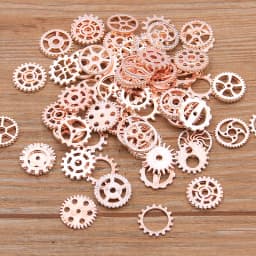 60PCS 10 Color Small Size 8-15mm Mix Alloy Mechanical Steampunk Cogs & Gears Diy Accessories New Oct Drop Ship