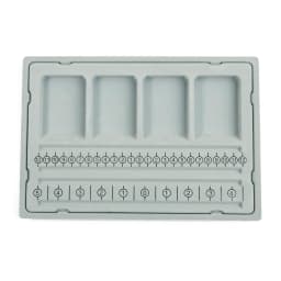 1Pc Gray Flocked Bead Board Professional Jewelry Organizer Tray Design Craft Shovel for Jewelry Making Measuring Tool Supplies