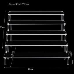 Widen10cm Acrylic Storage Jewellery Display Model Stud Makeup Figure Doll Stand Decoration Put Doll Hand Handle Trapezoidal