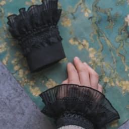 Gothic Retro Black Detachable Sleeve Fake Cuffs Multi Layer Lace Patchwork Princess Sweater Decorative Wristband Dropshipping