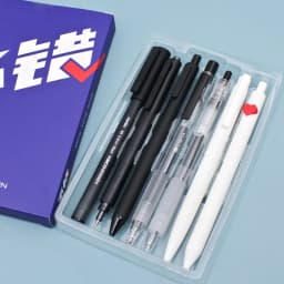 KACO Neutral Pen Black 0.5MM Refills Gel Ink Pens 7pcs caneta Set Smooth Writing MI Pen For Office Home School Stationery
