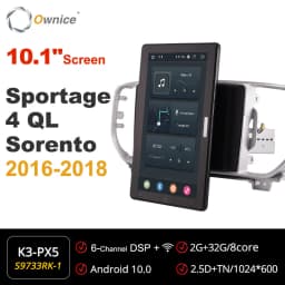 1920*1080 PX6 Android 10.0 for Kia Sportage 4 QL Sorento 2016 - 2018 Car Radio Auto Multimedia head Unit 13.3" IPS Rotatable