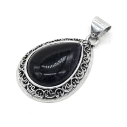 2024 New Natural Stone Abalone Shell Charms Drop Shape Lapis Lazuli Ethnic Pendant for Women Jewelry Making DIY Necklace Gift