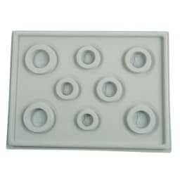 1Pc Gray Flocked Bead Board Professional Jewelry Organizer Tray Design Craft Shovel for Jewelry Making Measuring Tool Supplies