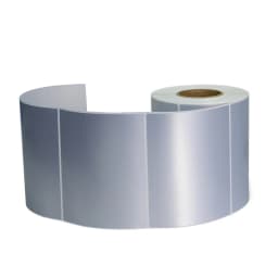 1/2/3/4 Rows Matte Silver Sticker Blank PET Labels for Thermal Transfer Printer Barcode Sealing Stickers Office Supplies
