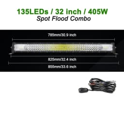 22 32 42 50 52'' Inch Straight Curved Led Light Bar Spot Flood LED Car Lights Offroad Driving Fog Lamp Truck 4x4 ATV UTV 12V 24V