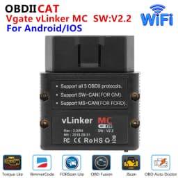 OBDIICAT-VLinker MC/MC+ ELM327 Bluetooth 3.0/4.0 OBD2 ELM 327 WiFi Car Diagnostic for iOS Android Scanner Auto Tool