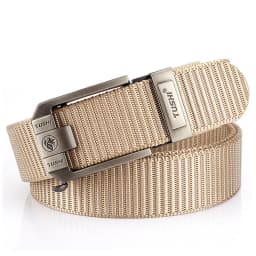 HSSEE New Casual Belt for Men 3mm Tight Nylon Tactical Outdoor Belt Metal Automatic Buckle Jeans Waistband Girdle Male Gift