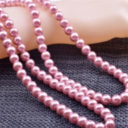 Wholesale OlingArt 4 6 8 10 12 14mm round Red multicolor Glass imitation pearl DIY Earrings Bracelet necklace jewelry making