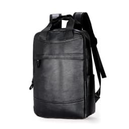 16.5inch Rucksack Men Backpack PU Leather Bagpack Large Laptop Backpacks Male Mochilas Casual Schoolbag For Teenagers Boys