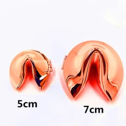 Zamak Lucky Box Fortune Cookie Trinket Box Metal Alloy Jewelry Box Wedding Favors Gifts Box Souvenir Corporation Gift Free