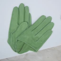 Sunscreen Gloves Women's Single Genuine Leather Half-palm Gloves Real Sheepskin Stage Show Driving gloves No Lining