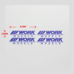 Wholesale car styling rim sticker RAYS VOLK TE37 CE28 RACING WORK ADVAN ENKEI SSR WEDSSPORT PVC decoration tire wheel sticker wa