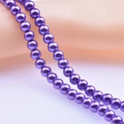 Wholesale OlingArt 4 6 8 10 12 14mm round Red multicolor Glass imitation pearl DIY Earrings Bracelet necklace jewelry making