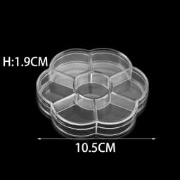 Transparent Plastic Storage Jewelry Box Compartment Adjustable Container For Beads Earring Box For Jewelry Rectangle Box Case