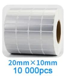 Matte Silver PET Barcode Label 100 90 80 70 60 40 50 30 20 Transfer Ribbon Printer Sticker