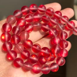 Matte Austria White Pink Crystal MoonStone Glitter Round Natural Loose Bead For Jewelry Making Diy Bracelet Necklace 6 8 10 mm