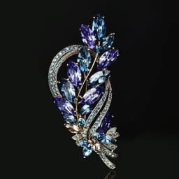 Brooch Ladies High-End Crystal Accessories Retro Atmosphere Suit Corsage Coat Brooch Birthday Gift