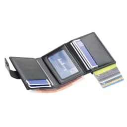 New RFID Blocking Protection Men Wallet ID Credit Card Holder Leather Metal Aluminum Business Bank Cardholder Purse
