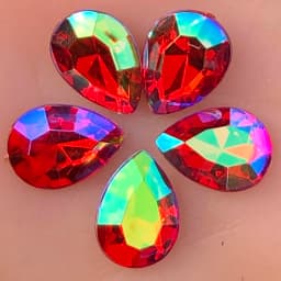 20Pcs 13*18mm Pear Flatback Acrylic Wedding/Clothes Wedding Art Decoration DIY