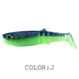 Supercontinent NEW cannibal baits 3D color bicolor smell bait 96mm/80mm/62mm Fishing Fish T Tail