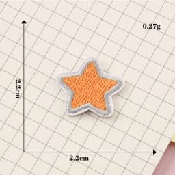 Self-adhesive Cartoon Bow Star Embroidery Iron-on Patches for clothing Sew Iron on Clothes Shoes phone case fabric Sticker DIY