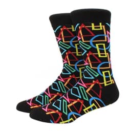 Male Tide Brand men cotton Socks Gradient Color summer Style long wedding sock Men's High Funny Happy Business Socks man sox