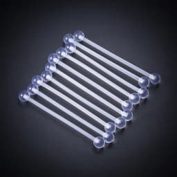 10-50pcs Acrylic Cartilage Earrings Piercing Industrial Barbell Long Ear Stud Ring Bar Tragus Helix Women Body Jewelry 14G 38mm
