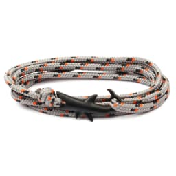 MKENDN Navy style Adjustable Multilayer Rope Shark Anchor Bracelet Men Women 550 Paracord Camping Jewelry Wrap Metal Hooks