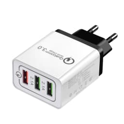 Fast 3 USB Charger Quick Charge 3.0 Fast USB Wall Charger Portable Mobile Charger QC 3.0 Adapter for Xiaomi iPhone X EU US Plug
