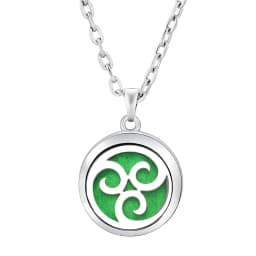 Fashion Aromatherapy Diffuser Star Moon Necklace Stainless Steel High Quality Heart-Shaped Essential Oil Lockets Pendant Jewelry
