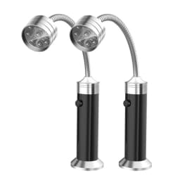 D2 2pcs Portable 360 Degree Magnetic LED Grill Light Lamp Adjustable BBQ Barbecue Grilling Lights Outdoor Grill Lighting Tools