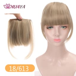 Synthetic Bangs Clip-in Hair Extensions Thick Bangs Hairpieces for Women Daily Heat Resistant Fake Bangs