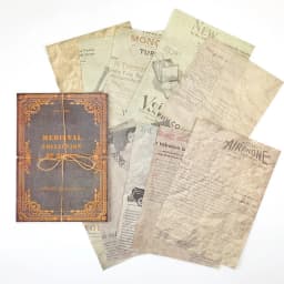 10pcs/pack Large Size Medieval Vintage material Paper Dairy DIY Scrapbooking Album Decoration Paper Office Supplies